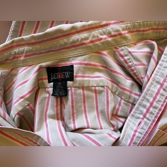 J.CREW Slim Shirt‎ Adult  Checkered Button Up Long Sleeve Pocket Mens M Cotton - Picture 12 of 16